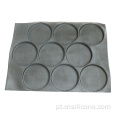 Fiberglasse de grau alimentar Silicone Bakeware Burger Mold